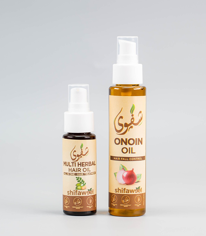 Multi Herbal Hair Oil 50ml & Onion Oil 100ml