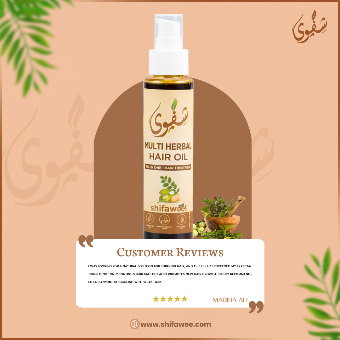 Beard Oil & Multi Herbal Hair Oil - 50ml