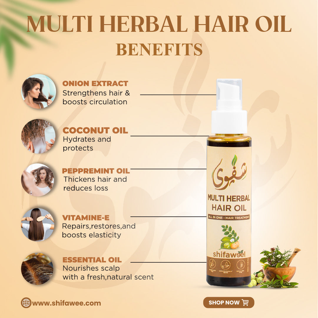 Beard Oil & Multi Herbal Hair Oil - 50ml